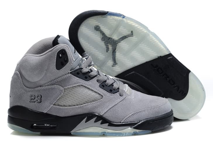 Hight Quality Air Jordan 5 (V) Fluff Cool Grey Black White Wholesale